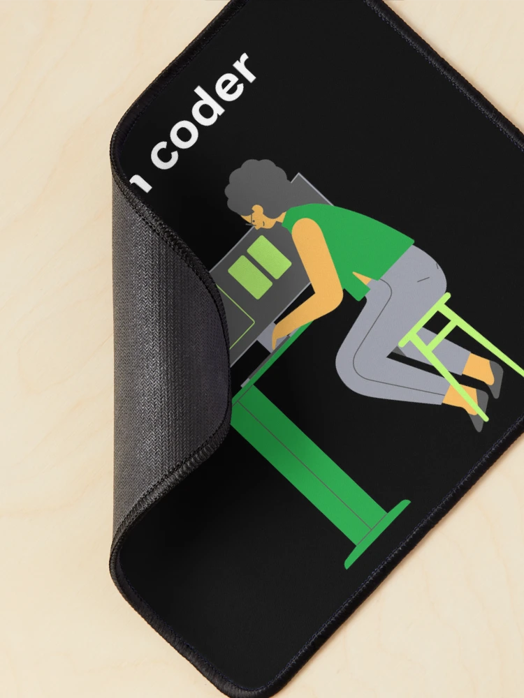 Thumbnail 2 of 5, Mouse Pad, python coder design for programmers. designed and sold by Arulsanthosh.