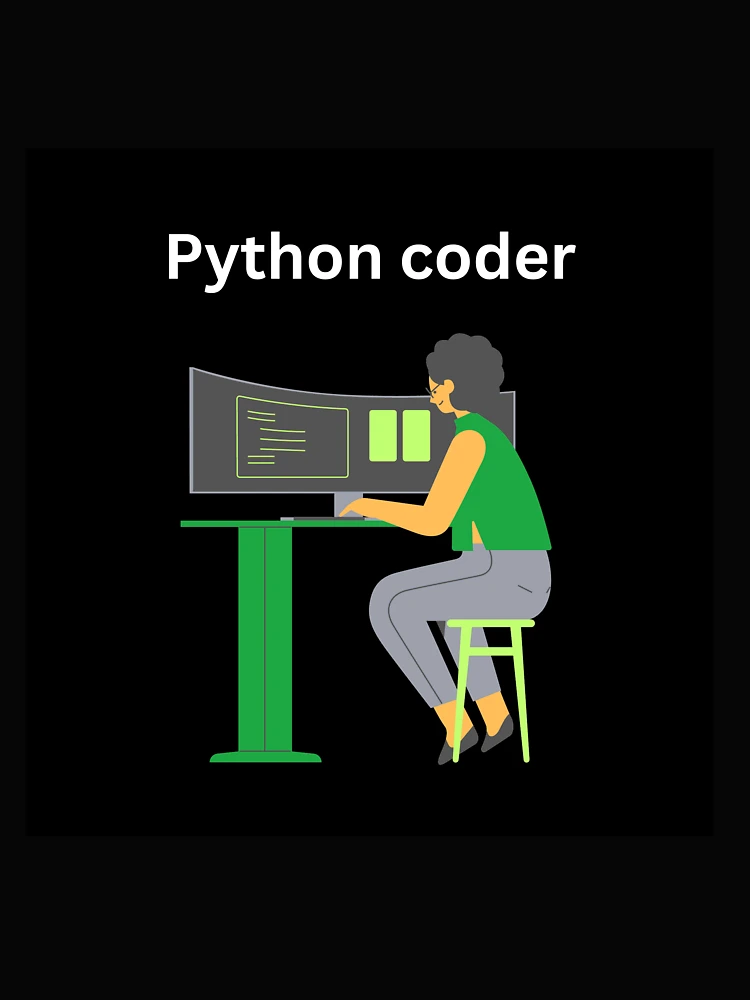 Thumbnail 4 of 4, Boxy T-Shirt, python coder design for programmers. designed and sold by Arulsanthosh.