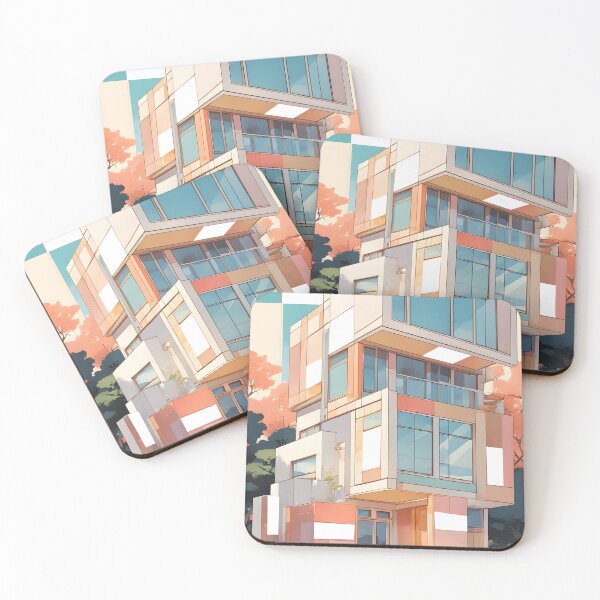 Item preview, modern architecture pastel color v2 designed and sold by defpoint.