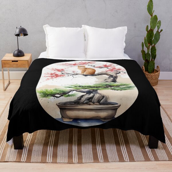 Item preview, Cat bonsai - Whimsical Bonsai Cat Illustration - Simple Round Corner Rectangle Frame designed and sold by Mechanical-Artt.