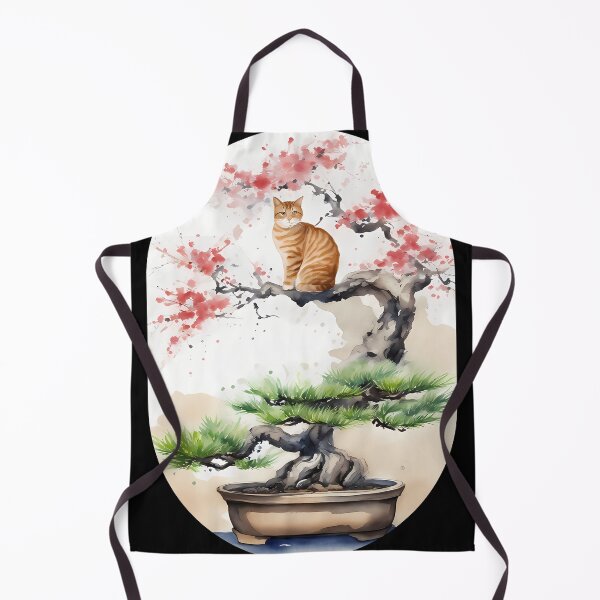 Item preview, Cat bonsai - Whimsical Bonsai Cat Illustration - Simple Round Corner Rectangle Frame designed and sold by Mechanical-Artt.