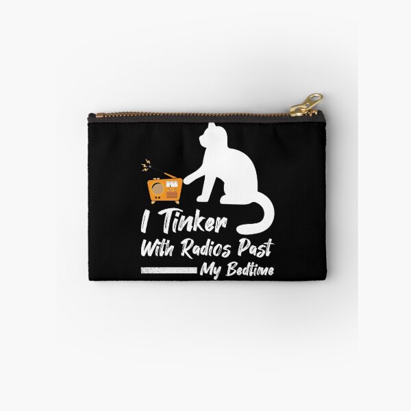 Item preview, I Tinker With Radios Past My Bedtime, Vintage Radio, Cat Day   designed and sold by beardenkhadijah.