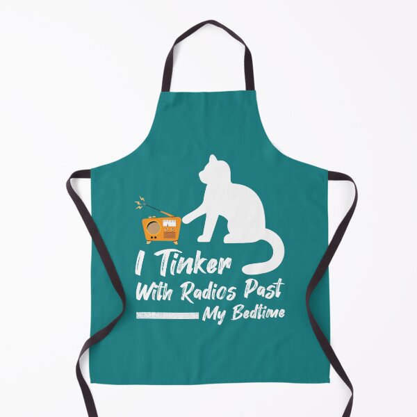 Item preview, I Tinker With Radios Past My Bedtime, Vintage Radio, Cat Day   designed and sold by beardenkhadijah.