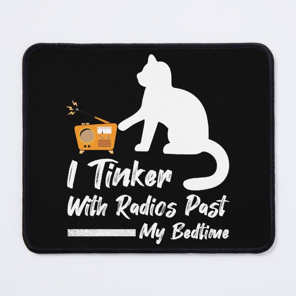 Item preview, I Tinker With Radios Past My Bedtime, Vintage Radio, Cat Day designed and sold by beardenkhadijah.