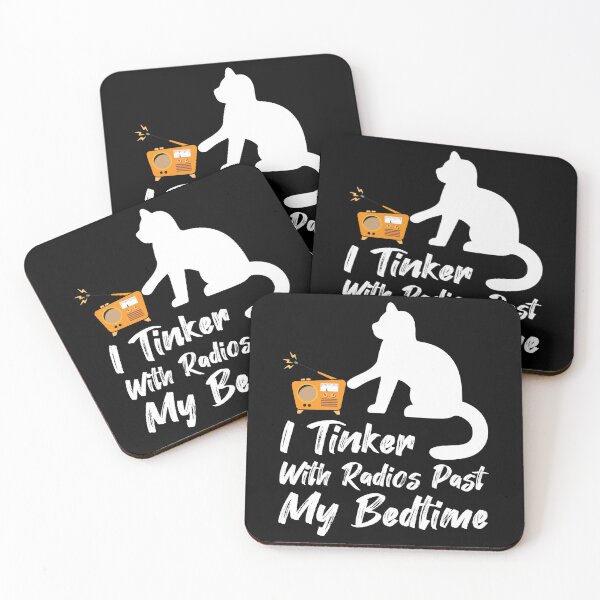 Item preview, I Tinker With Radios Past My Bedtime, Vintage Radio, Cat Day  designed and sold by beardenkhadijah.