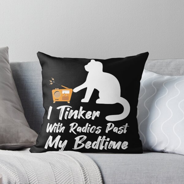 Item preview, I Tinker With Radios Past My Bedtime, Vintage Radio, Cat Day  designed and sold by beardenkhadijah.