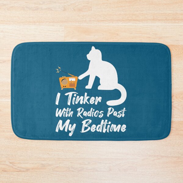 Item preview, I Tinker With Radios Past My Bedtime, Vintage Radio, Cat Day  designed and sold by beardenkhadijah.