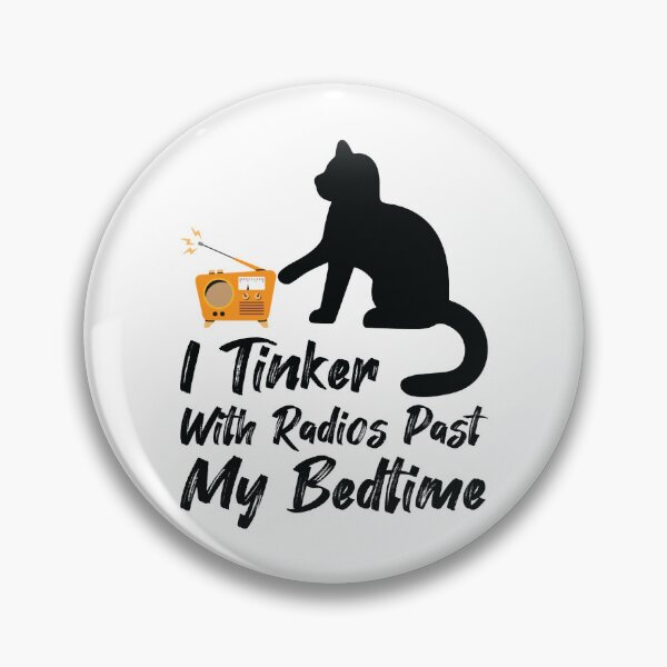Item preview, I Tinker With Radios Past My Bedtime, Vintage Radio, Cat Day designed and sold by beardenkhadijah.
