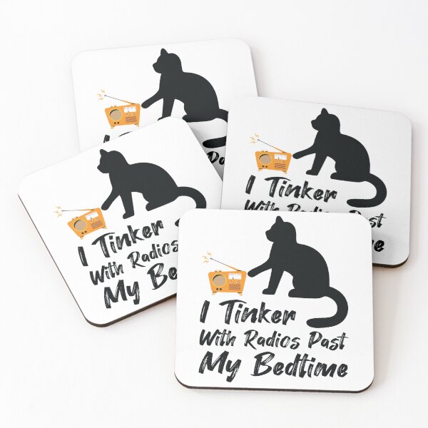 Item preview, I Tinker With Radios Past My Bedtime, Vintage Radio, Cat Day designed and sold by beardenkhadijah.
