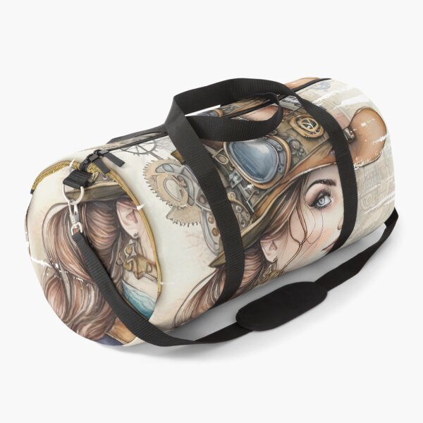 Item preview, Vintage steampunk girl with a beautiful face, watercolor art style mixed with colored pencils. designed and sold by Natcharee.
