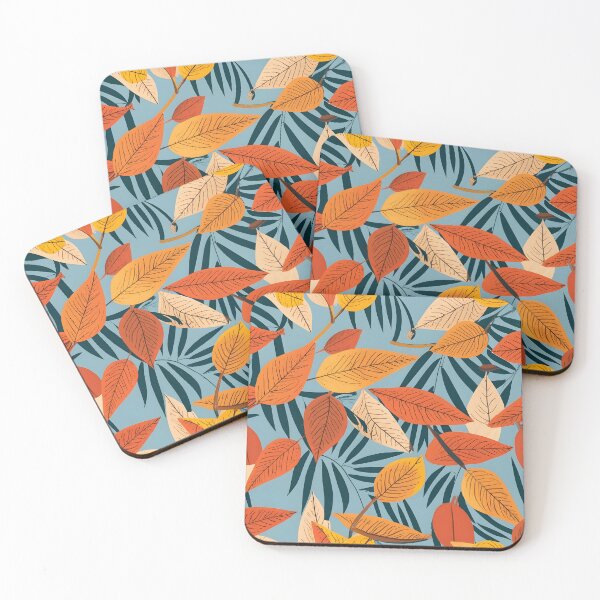 Item preview, seamless pattern autumn leaves designed and sold by deviatepolo.