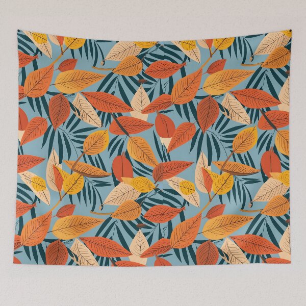 Item preview, seamless pattern autumn leaves designed and sold by deviatepolo.