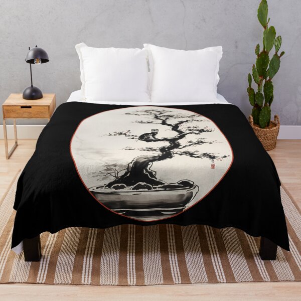Item preview, Cat bonsai - Bonsai Cat Watercolor Painting - Oval Frame with Red Border designed and sold by Mechanical-Artt.