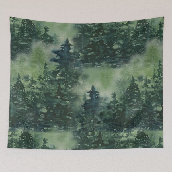Item preview, Misty Evergreen Forest  designed and sold by Rachel-Lewis.