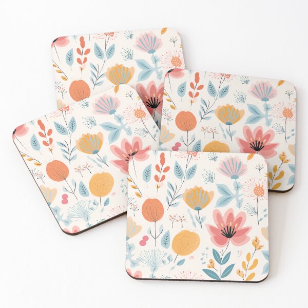 Item preview, Orange, Yellow & Red Bohemian Floral Pattern designed and sold by ArcaneInk Graphics.
