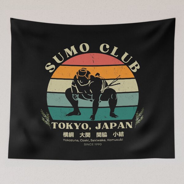 Item preview, Sumo Club in Japan with Japanese Kanji design designed and sold by Mika2525-smile.