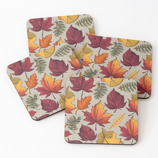 Item preview, seamless pattern autumn leaves designed and sold by deviatepolo.