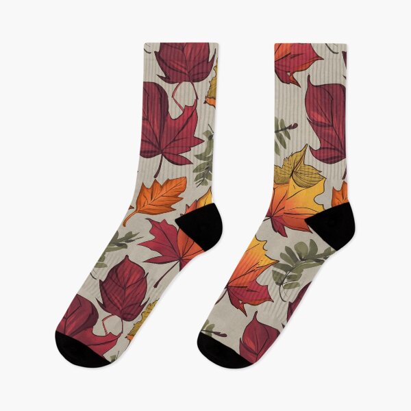Item preview, seamless pattern autumn leaves designed and sold by deviatepolo.