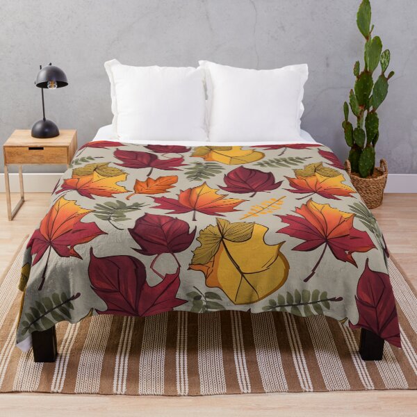 Item preview, seamless pattern autumn leaves designed and sold by deviatepolo.