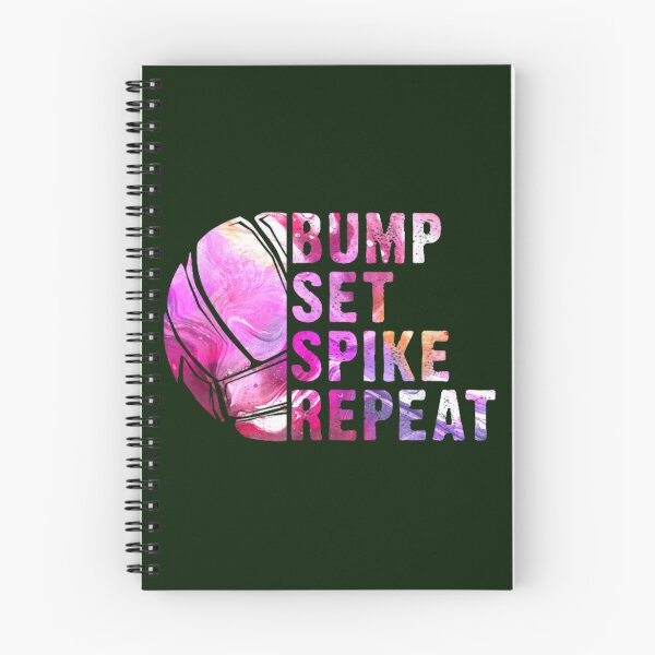 Item preview, Girls Volleyball Bump Set Spike Repeat Blue Purple Teen designed and sold by ayllahouston.