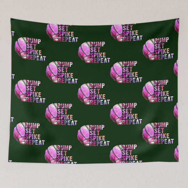 Item preview, Girls Volleyball Bump Set Spike Repeat Blue Purple Teen designed and sold by ayllahouston.