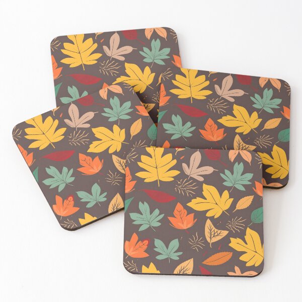 Item preview, seamless pattern autumn leaves designed and sold by deviatepolo.