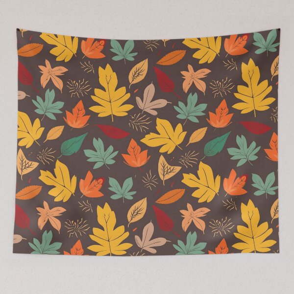 Item preview, seamless pattern autumn leaves designed and sold by deviatepolo.