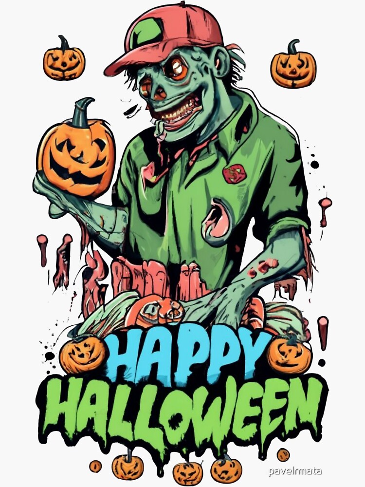 Happy Halloween Zombie Tee: A Ghoulishly Good Time!
