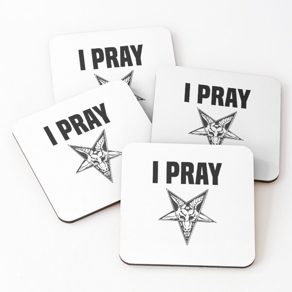 Item preview, I Pray-with Goat Head designed and sold by WinterTempest.