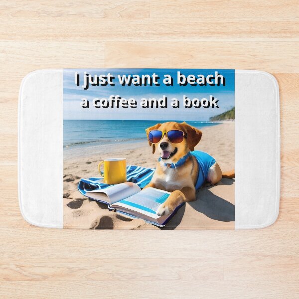 Item preview, A book, a coffee and a beach designed and sold by Tucker Buddies.