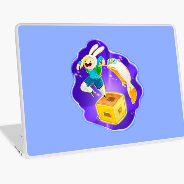Into the portal, Fionna and Cake fan art Laptop Skin