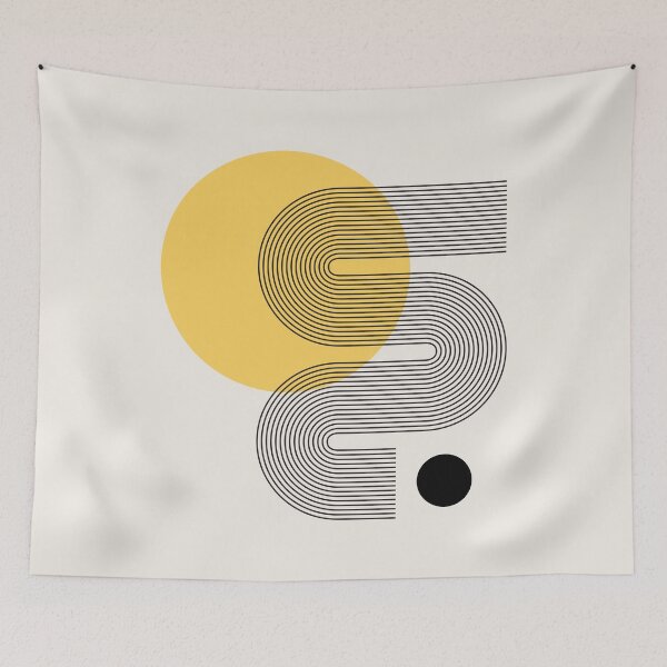 Item preview, SUN_MOON_GEOMETRIC_RIVER_FLOW_POP designed and sold by forgetmestudio.