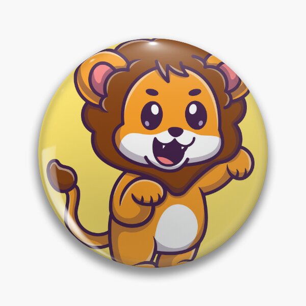 Item preview, Baby Lion Cuteness: Cartoon Vector Icon Illustration designed and sold by hjian8219.