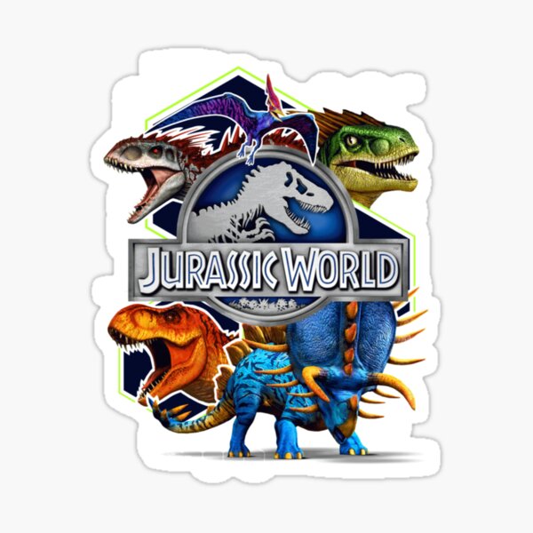 Jurassic World Logo Sticker