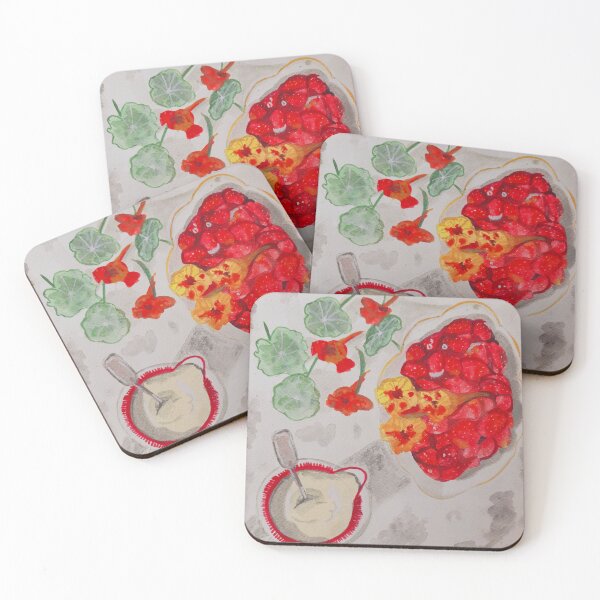 Item preview, Strawberries and whipped cream  designed and sold by Kiruthikaarts.