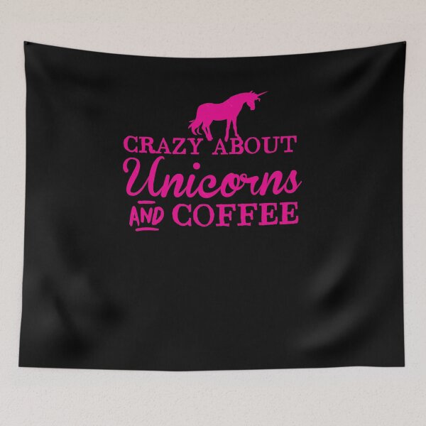 Item preview, Crazy about Unicorns and coffee designed and sold by blima-greele.