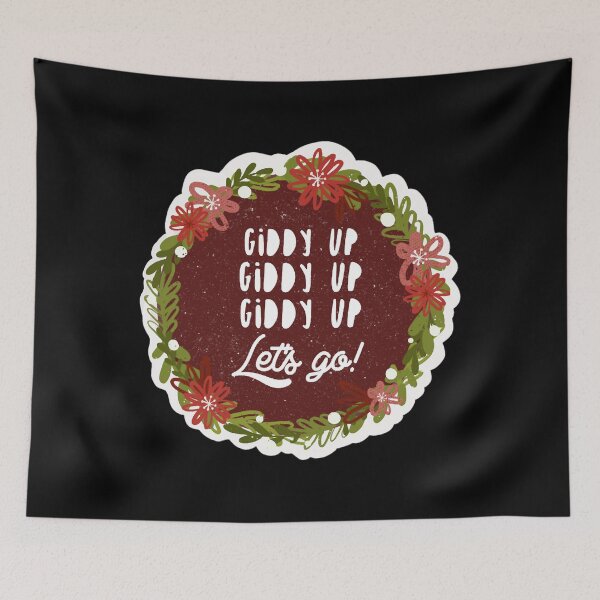 Item preview, Christmas Lyrics Sleigh Bells Giddy Up designed and sold by blima-greele.