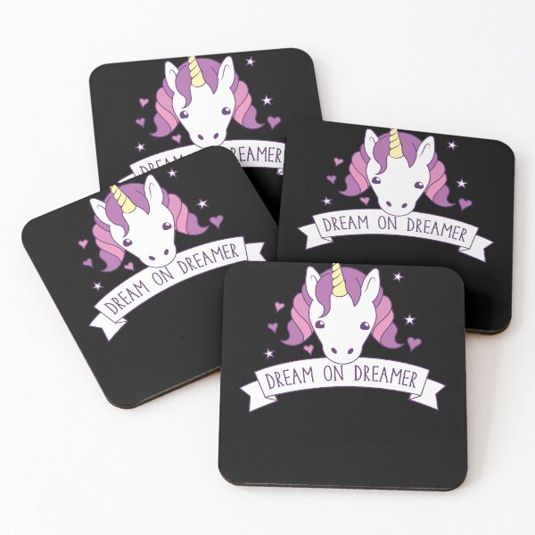Item preview, Dream on Dreamer with purple unicorn designed and sold by blima-greele.