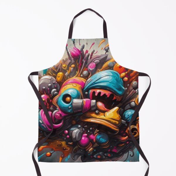 Item preview, graffiti paint explosion chaos designed and sold by AiArtCreations1.