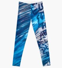Watercolor with words Leggings