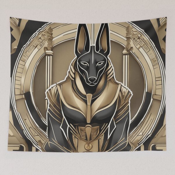 Artikelvorschau, Ai Art Deco Anubis entworfen und verkauft von illusionsRmagic.