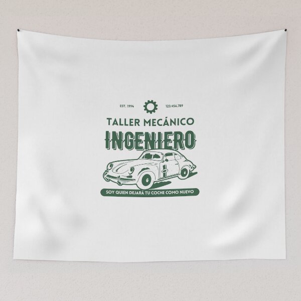 Item preview, Taller Mecánico Ingeniero designed and sold by Custom-Print.