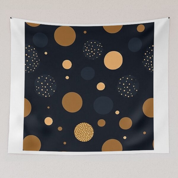 Item preview, Random Dots on Black Background designed and sold by artify-visions.