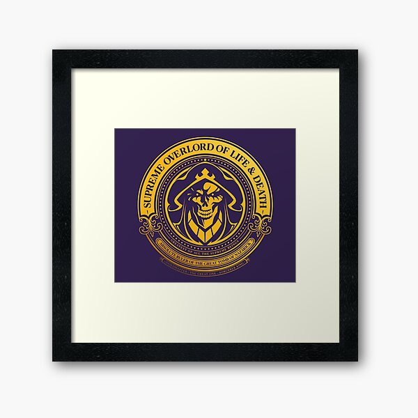 Overlord of Life And Death Seal Framed Art Print