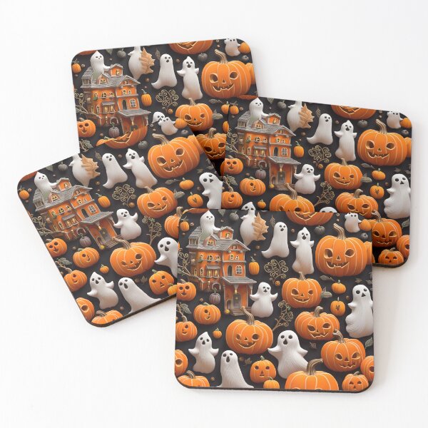 Item preview, Haunted Halloween Pumpkins designed and sold by LemonPosh.