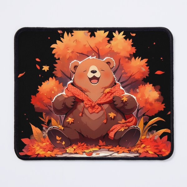 Item preview, Happy Brown Bear with Picnic Mantel Cape designed and sold by InkedBeasts.