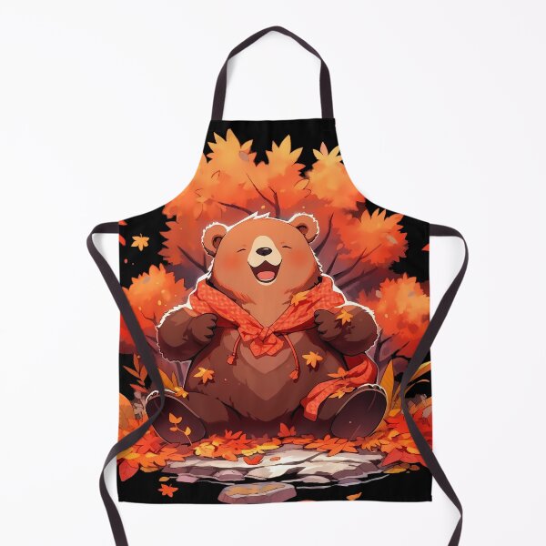 Item preview, Happy Brown Bear with Picnic Mantel Cape designed and sold by InkedBeasts.