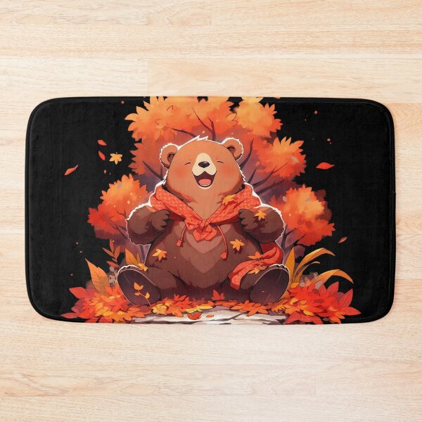 Item preview, Happy Brown Bear with Picnic Mantel Cape designed and sold by InkedBeasts.