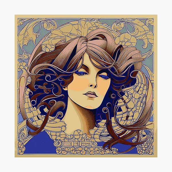 Arwen as a Nouveau Girl Photographic Print