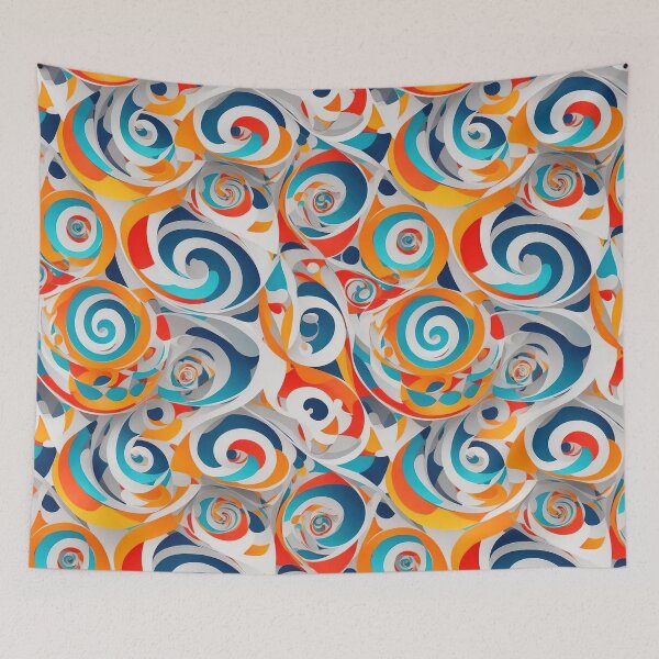 Item preview, Spirals, abstract pattern, dynamic composition designed and sold by CoolPixels.